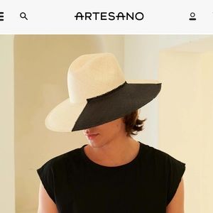 Artesano Cassis Wide Beam Split Tone Panama Hat, MSRP $300